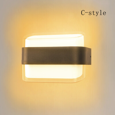 Minimalism Led välisseinavalgusti veekindel IP65 Led välisvalgusti verandavalgustid rõdu aia välisseinavalgusti AC85-265