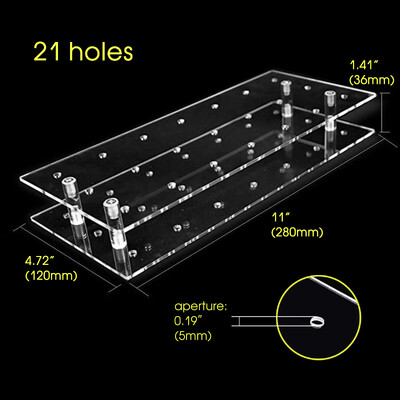 Akrilinis ledinukų stovas su 21 skyle permatomas saldainių laikiklis Ledinukų ekranas Nuimamas torto ledinukų stovo laikiklis Kepimo įrankiai