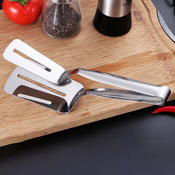 Household 304 Frying Shovel Pancake Fried Fish Shovel Pizza Steak Clip Barbecue Grilling Tong Kitchen Clamp Εργαλείο μαγειρέματος