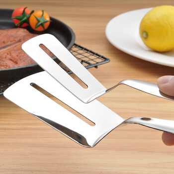 Household 304 Frying Shovel Pancake Fried Fish Shovel Pizza Steak Clip Barbecue Grilling Tong Kitchen Clamp Εργαλείο μαγειρέματος