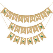 Λινάτσα Daisy Garland για Παιδιά, Κρεμαστά σκηνικά White Folwer, Προμήθειες για ντους μωρών, Προμήθειες για πάρτι γενεθλίων