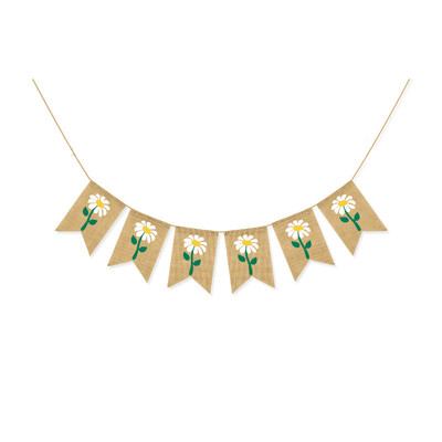 Λινάτσα Daisy Garland για Παιδιά, Κρεμαστά σκηνικά White Folwer, Προμήθειες για ντους μωρών, Προμήθειες για πάρτι γενεθλίων