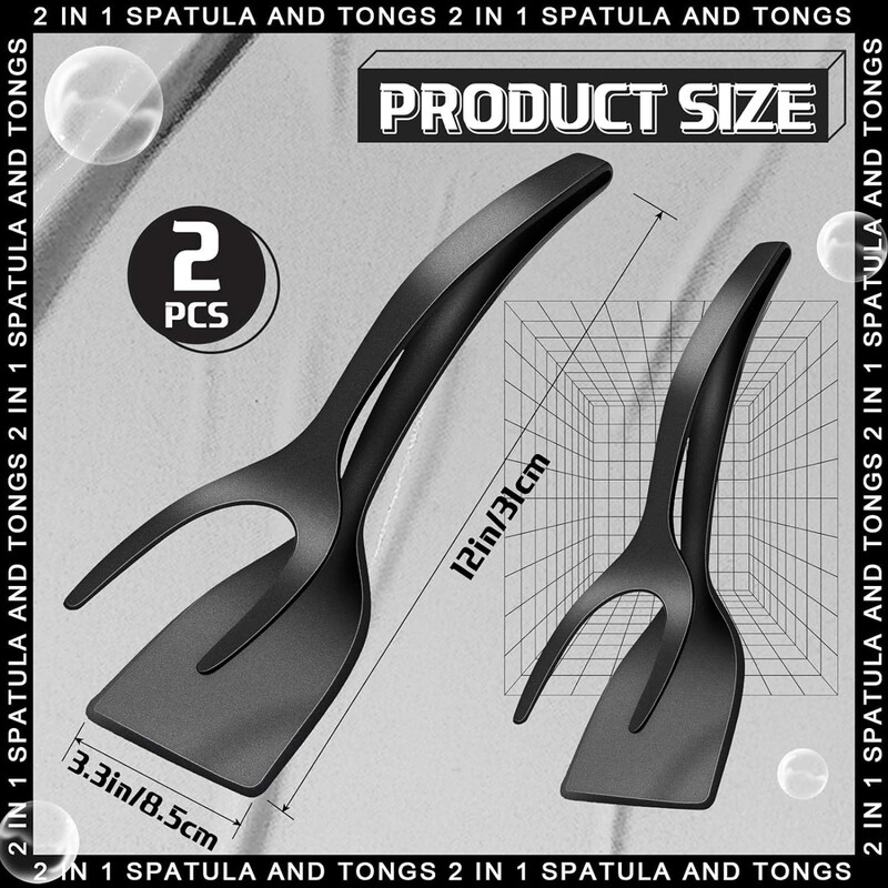 2 viename Grip Flip Mentele spaustukas Kiaušinis Blynas Žuvis prancūziškas skrebutis Omletas Nelipnus namų virtuvės virimo įrankis