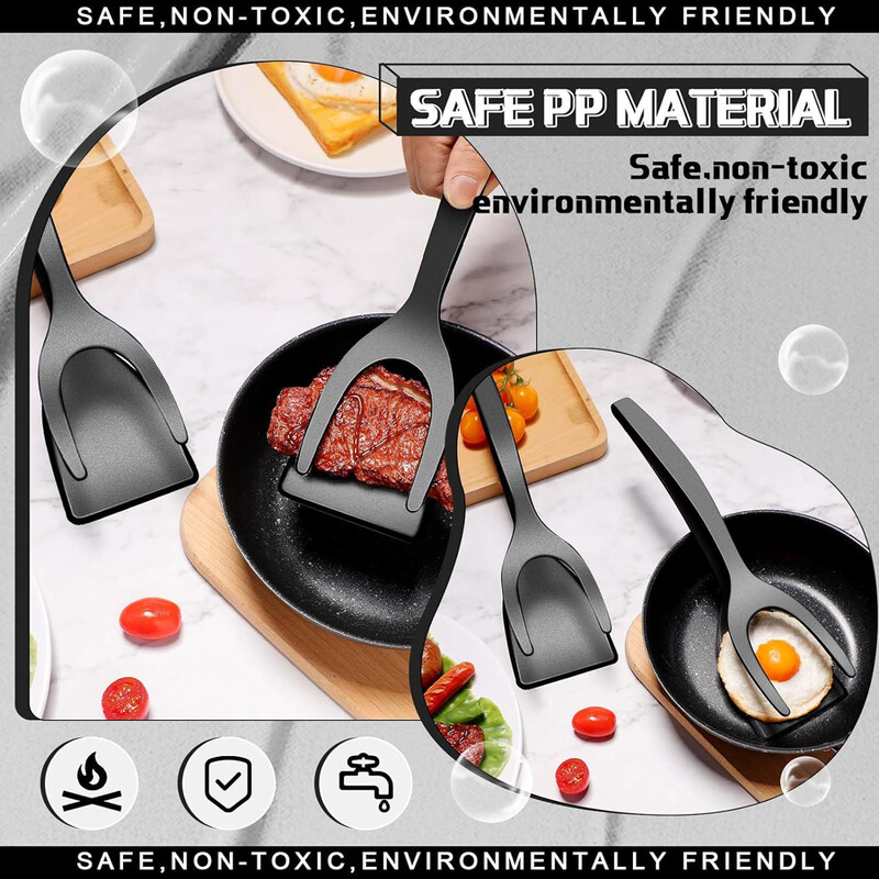 2 viename Grip Flip Mentele spaustukas Kiaušinis Blynas Žuvis prancūziškas skrebutis Omletas Nelipnus namų virtuvės virimo įrankis
