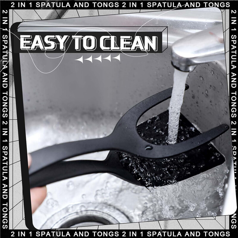 2 viename Grip Flip Mentele spaustukas Kiaušinis Blynas Žuvis prancūziškas skrebutis Omletas Nelipnus namų virtuvės virimo įrankis