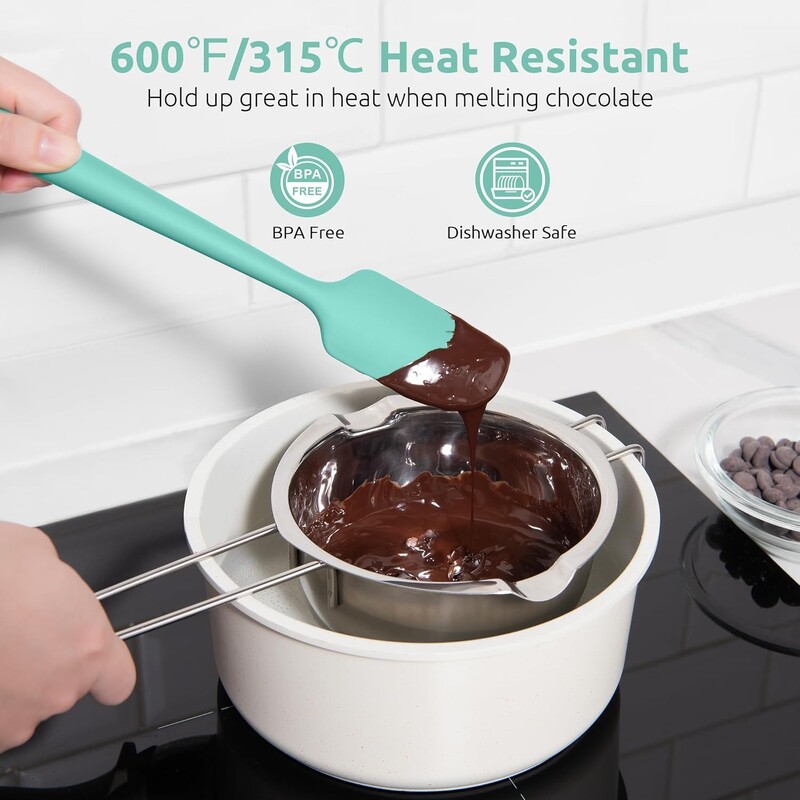 4vnt Silikoninė kreminė mentelė Nelipni sviesto mentelė Karščiui atsparūs virtuvės kepimo įrankiai DIY tortų kepimo įrankiai