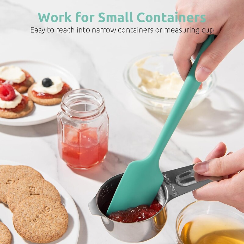 4vnt Silikoninė kreminė mentelė Nelipni sviesto mentelė Karščiui atsparūs virtuvės kepimo įrankiai DIY tortų kepimo įrankiai