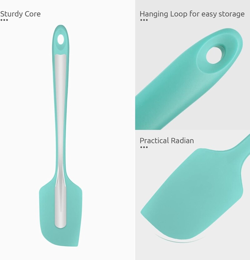 4vnt Silikoninė kreminė mentelė Nelipni sviesto mentelė Karščiui atsparūs virtuvės kepimo įrankiai DIY tortų kepimo įrankiai