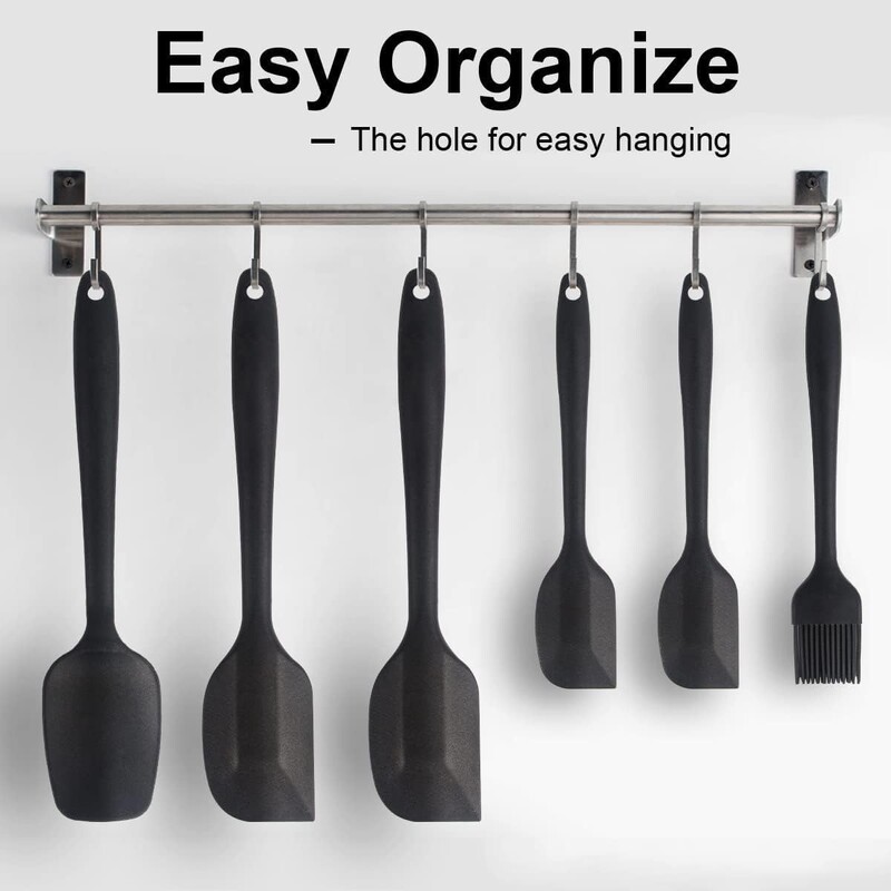 6 tk/komplekt Silikoonist spaatlikomplekt Toidukvaliteediga mittekleepuvad kuumakindlad spaatlite pööraja toiduvalmistamiseks Küpsetamiseks segamiseks küpsetustööriistad