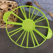 Torto porcijos griežinėlių žymeklis 10/12 vienetų lygių dalių apvalus pyrago duonos daliklis pjaustyklės pjaustyklės žiedas Saugus, netoksiškas kepimas