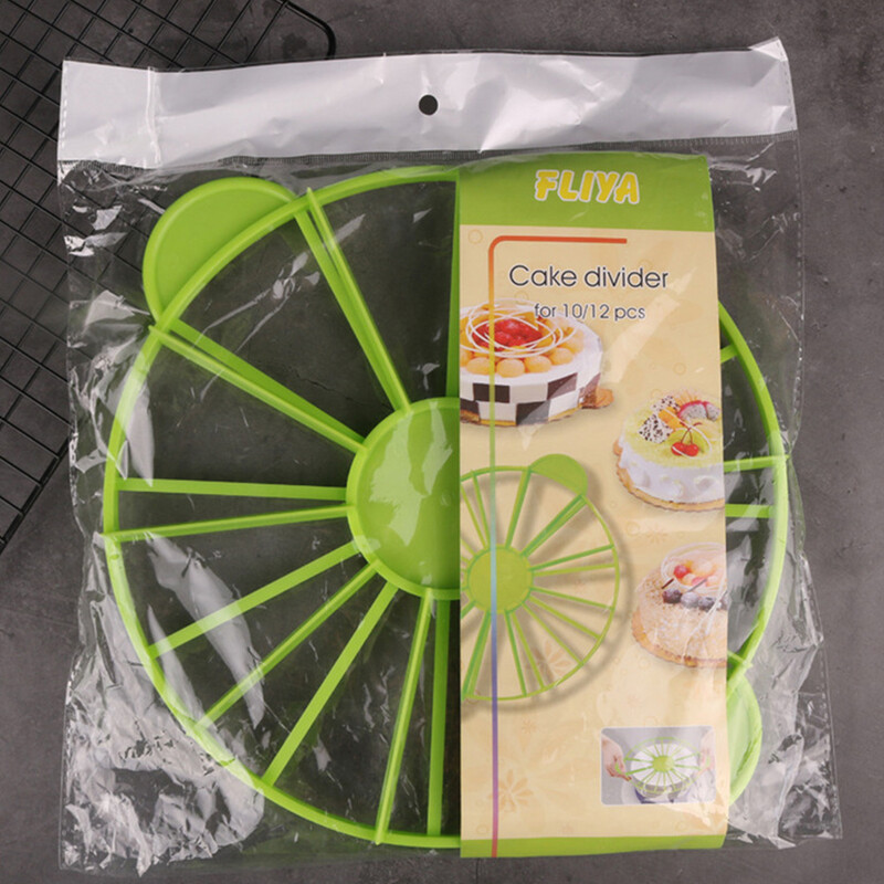 Torto porcijos griežinėlių žymeklis 10/12 vienetų lygių dalių apvalus pyrago duonos daliklis pjaustyklės pjaustyklės žiedas Saugus, netoksiškas kepimas