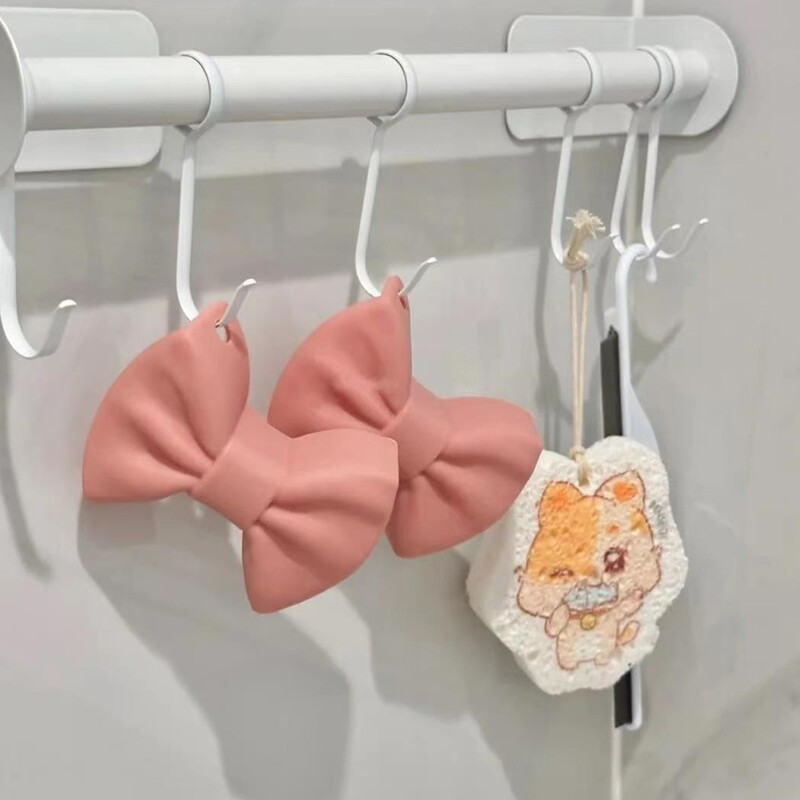 2db szilikon sütőkesztyű kreatív masni alakú sütőkesztyű hőálló edénytartók főzéshez Mini sütőkesztyű konyhai eszköz