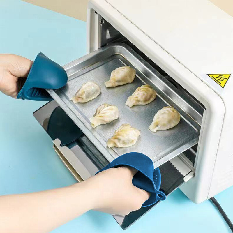 6-2db Sütőkesztyű Szilikon Hőálló Csípős kesztyű Forrázásgátló csúszásmentes kesztyűk Csípek Fazék tartó Főző Sütősütő kesztyűk