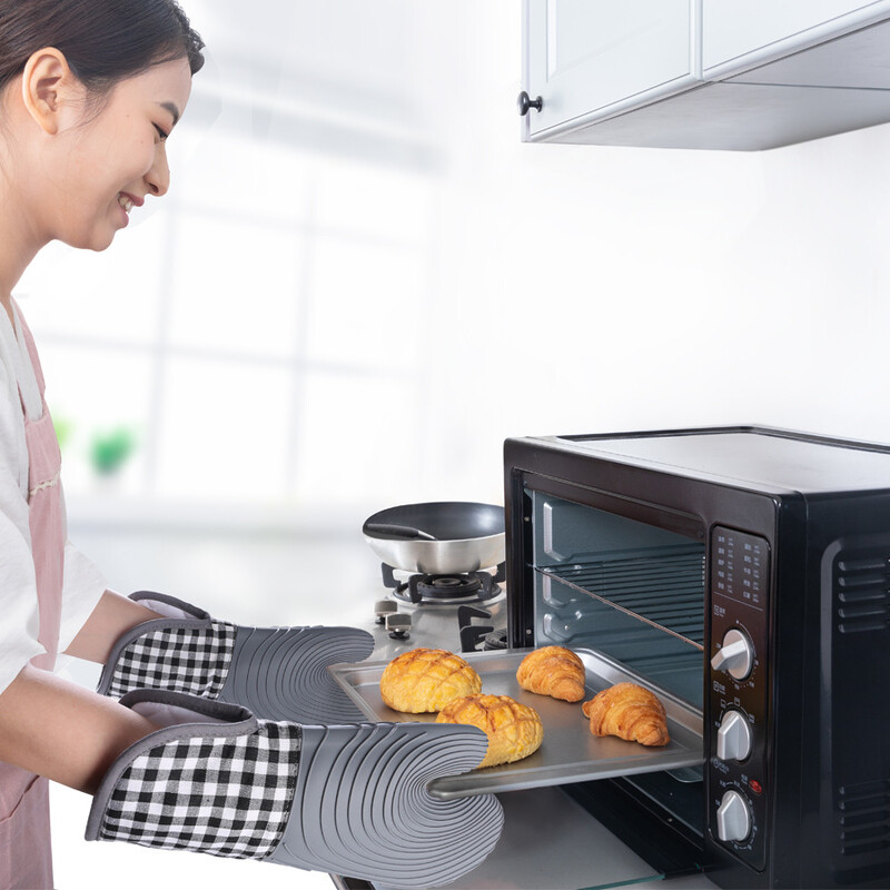 Leeseph sütőkesztyű és edénytartó készlet, fokozott hőállóság, csúszásmentes texturált markolat, konyhába, sütéshez, grillezéshez