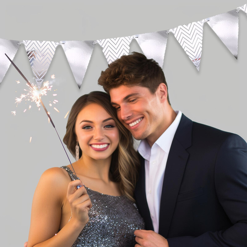 1db szett 16 4 láb arany papír kártya zászló zászlók születésnapi partira háromszög transzparens háromszög zászló zászló zászló zászló rózsaszín 16 4 láb