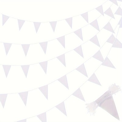 1PC Triangle Color Flag Μαζική γιρλάντα Grand Opening Mardi Gras Διακόσμηση πάρτι γενεθλίων Εορταστική γιορτή σε εξωτερικούς χώρους (Πολύχρωμα)