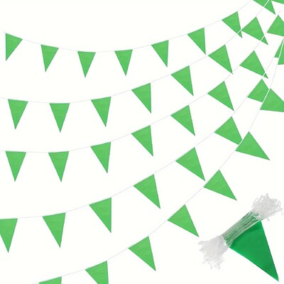 1PC Triangle Color Flag Μαζική γιρλάντα Grand Opening Mardi Gras Διακόσμηση πάρτι γενεθλίων Εορταστική γιορτή σε εξωτερικούς χώρους (Πολύχρωμα)