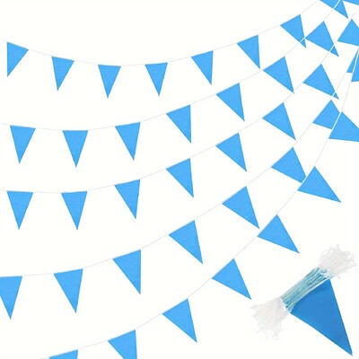 1PC Triangle Color Flag Μαζική γιρλάντα Grand Opening Mardi Gras Διακόσμηση πάρτι γενεθλίων Εορταστική γιορτή σε εξωτερικούς χώρους (Πολύχρωμα)