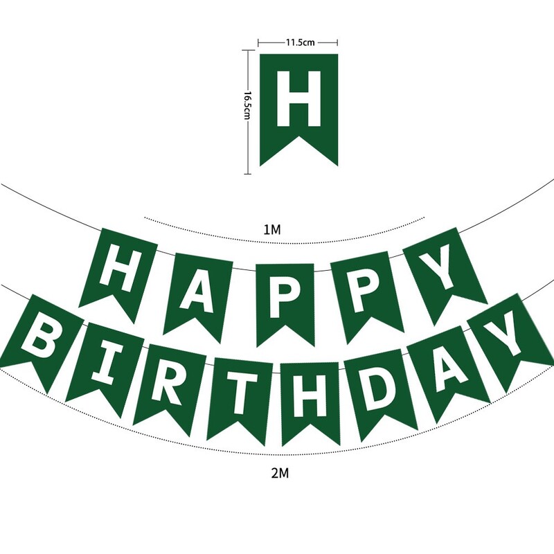 Új 1 készlet boldog születésnapot dekoráció születésnapi parti sármány füzér baba zuhany kellékek papír transzparens dekoráció boldog születésnapot