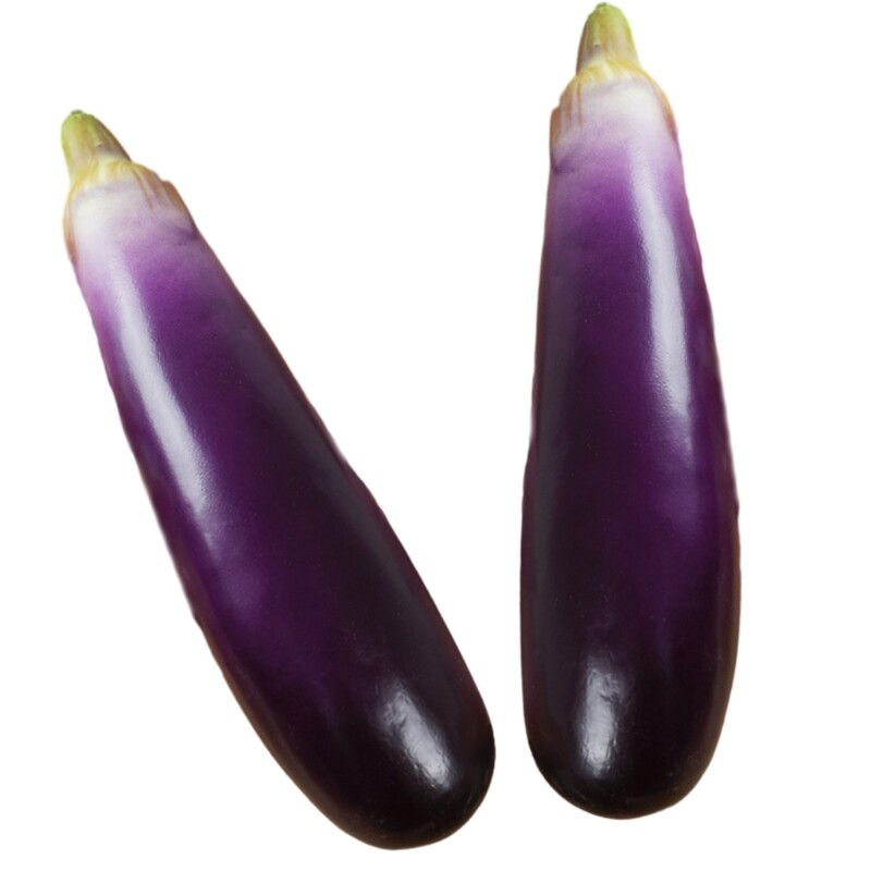 2db szimulált padlizsán puha hab mesterséges padlizsán szimuláció zöldségek könnyű fotózás kellékek dísz