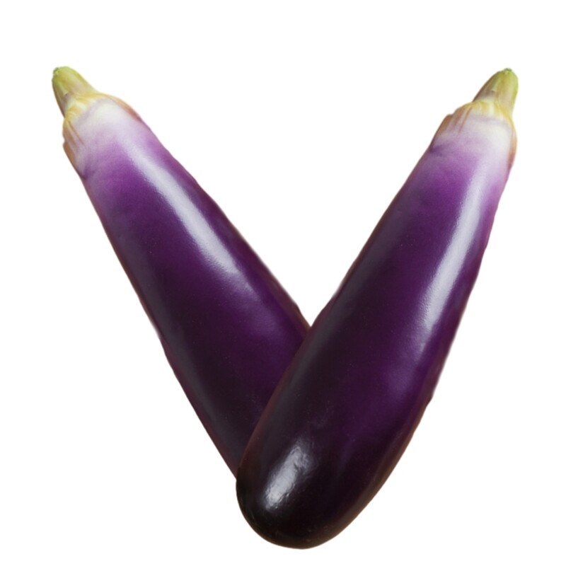 2db szimulált padlizsán puha hab mesterséges padlizsán szimuláció zöldségek könnyű fotózás kellékek dísz