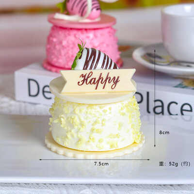 1 ΤΕΜ. Επιδόρπιο τεχνητής μους κέικ Fake Food Decoration Photography Pro Food Simulation Cake Model Decoration Table Tea Decoration FCYY-034