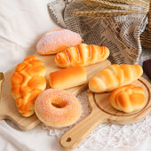Τεχνητή προσομοίωση PU Bread Food Model κουκλόσπιτο Μινιατούρα Πρωινού Βιτρίνα καταστήματος Οθόνη Φωτογραφίας στηρίγματα Διακόσμηση