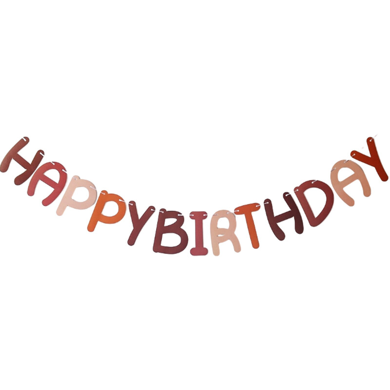 1db szett 14 7 lábos rózsaszín papír kártya születésnapi díszek születésnapi bulira Születésnapi szalaghirdetés Boldog születésnapot dekorációk Boldog születésnapot