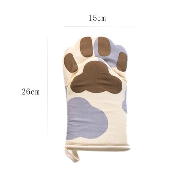 Cute Cat Paws Oven Mitts Cat Claw Γάντια φούρνου ψησίματος κατά του εγκαυμάτων Γάντια με μόνωση μικροκυμάτων