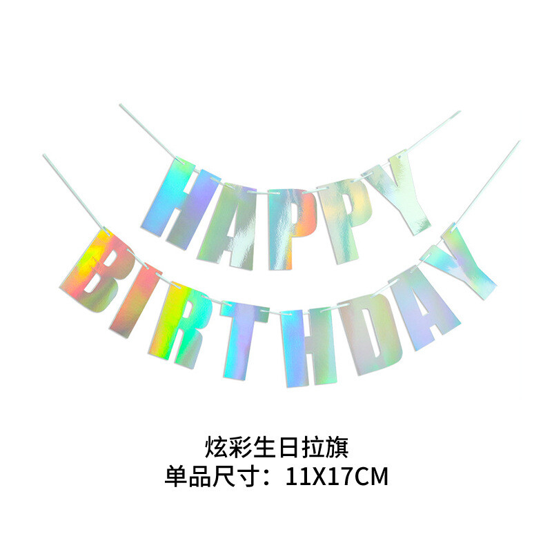 Színes boldog születésnapot levél szalaghirdetés Felnőtteknek Gyerekeknek Boldog születésnapi buli dekoráció Füzér Születésnapi fénykép kellékek Banner kellékek