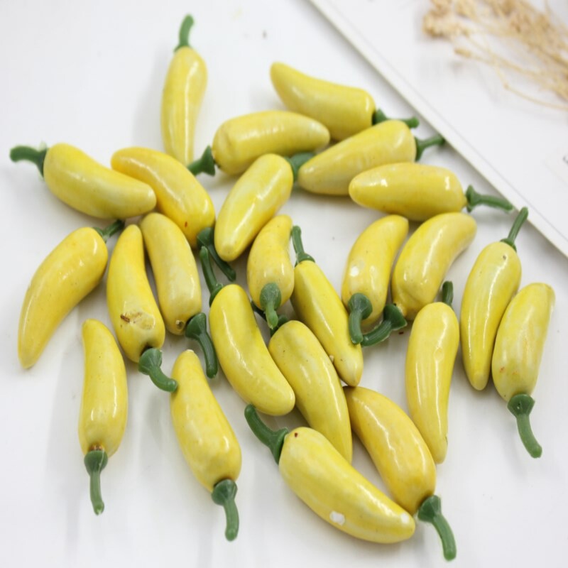 10 db mesterséges műanyag növény szimuláció piros chili paprika hamis gyümölcs zöldségek újévi otthoni dekorációhoz