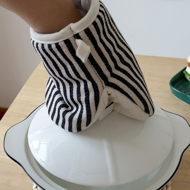 1 db pamut égésgátló sütőkesztyű kesztyű edénytartó pamut kesztyű konyhai kacsacsőrű forma tálca edénytál tartó sütő kézi csipesz