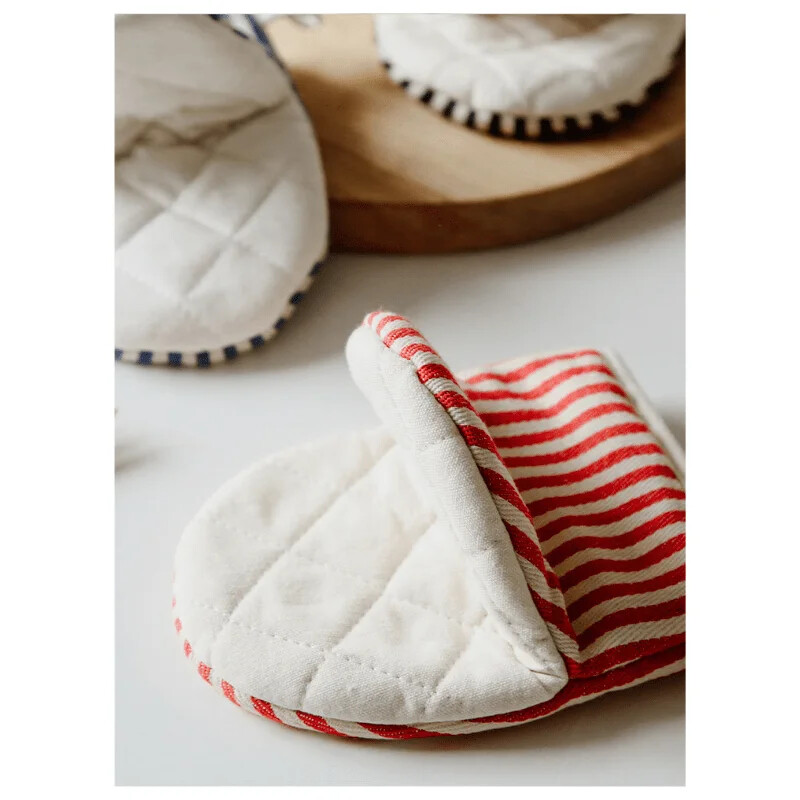 1 db magas hőmérsékletnek ellenálló csíkos sütőkesztyű élelmiszeripari minőségű sütőkesztyű forrázásmentes, hőszigetelt főzéshez