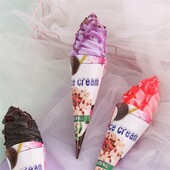 Μοντέλο Simulation Ice Cream Σοκολατένιο Παγωτό Ψεύτικα φαγητά χωνάκι ντουλάπι εξωτερικής πόζας Διακοσμητικά παιχνίδια
