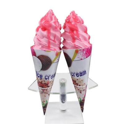 Μοντέλο Simulation Ice Cream Σοκολατένιο Παγωτό Ψεύτικα φαγητά χωνάκι ντουλάπι εξωτερικής πόζας Διακοσμητικά παιχνίδια