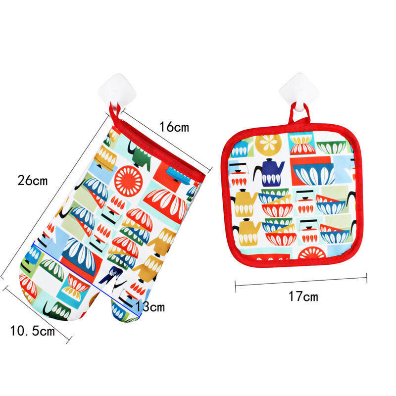 Mikrohullámú kesztyűk karácsonyi parti dekorációs kellékek sütőkesztyűk edénytartó szigetelő szőnyeg Sütés konyhai eszközök forrázásgátló