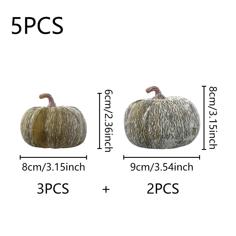 1 készlet valósághű vidéki mesterséges sütőtök, élénk őszi lakberendezés, Hálaadás betakarítási Fesztivál és őszi dekoráció