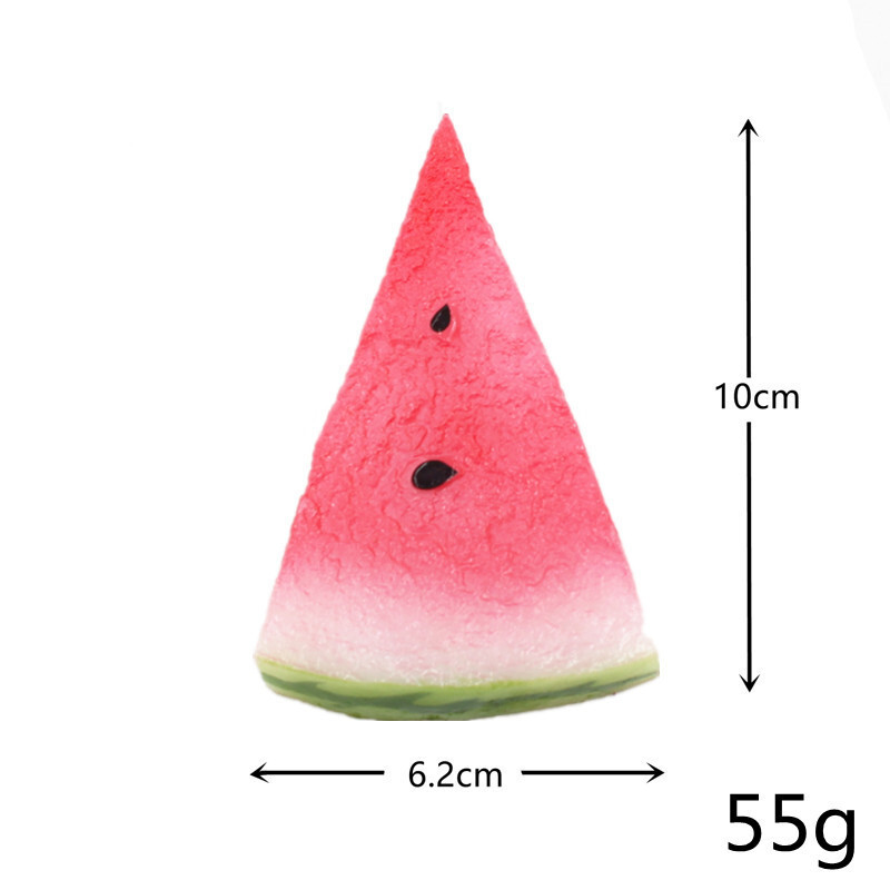 Szimulált görögdinnye bőr, hamis görögdinnye szeletek, hamis gyümölcs szeletek, étel, ételmodell, étterem, étterem dekoráció, lő