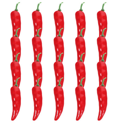 20db Mini mesterséges chili paprika dekorok hamis szimulációs fotózás kellékek hamis chili paprika