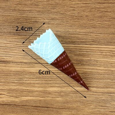 10 db szimulációs fagylalt kúp modell mini hamis torta DIY kézzel készített fagylalt alap gyerek babaház játék kellékek kézműves parti dekoráció