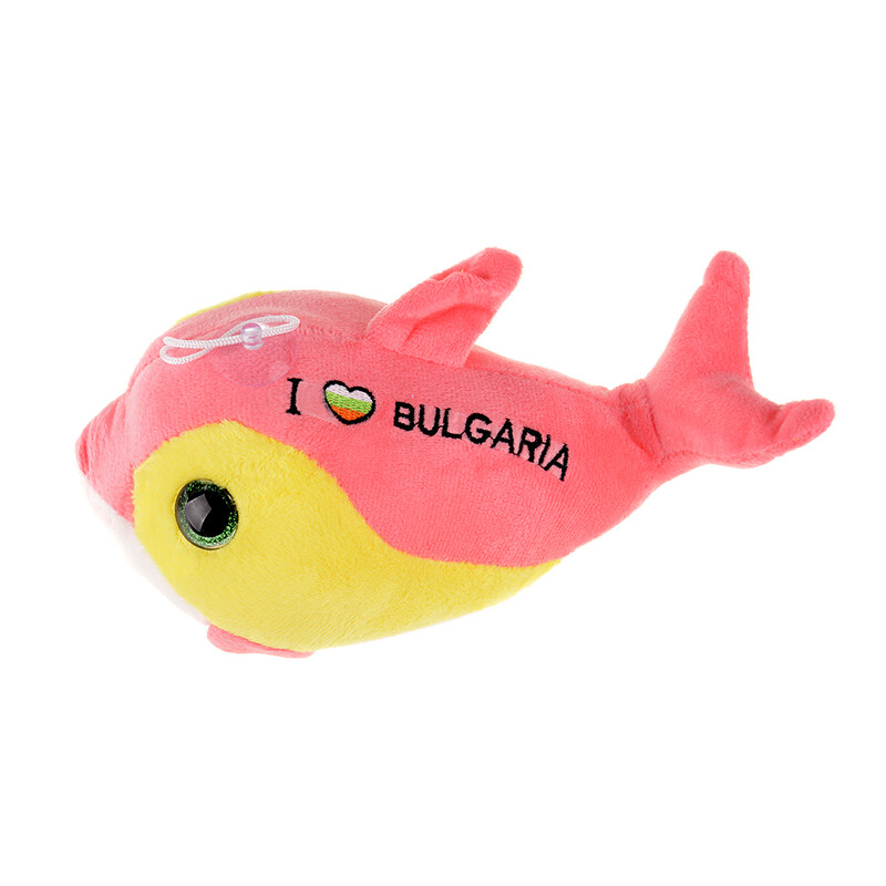 Играчкa, Тип Делфин, Плюшен, Розов, 25х18 см