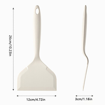Домакинска хранителна силиконова шпатула Нефритова шпатула за готвене Незалепваща специална дебела шпатула за готвене на яйца Силиконова шпатула за пържене