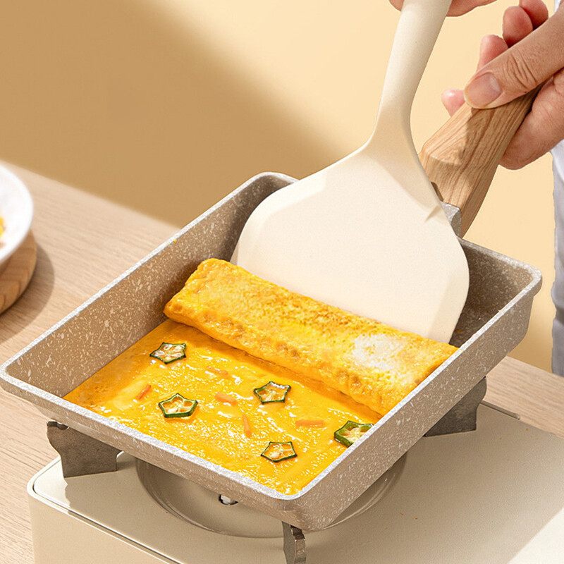 Kodumajapidamises kasutatav silikoonlabidas Jade keedulabidas Mittenakkuva spetsiaalne paks munakeedulabidas Silikoonist praepann