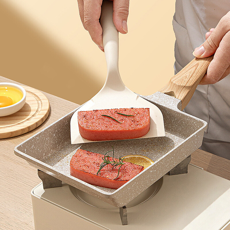 Kodumajapidamises kasutatav silikoonlabidas Jade keedulabidas Mittenakkuva spetsiaalne paks munakeedulabidas Silikoonist praepann