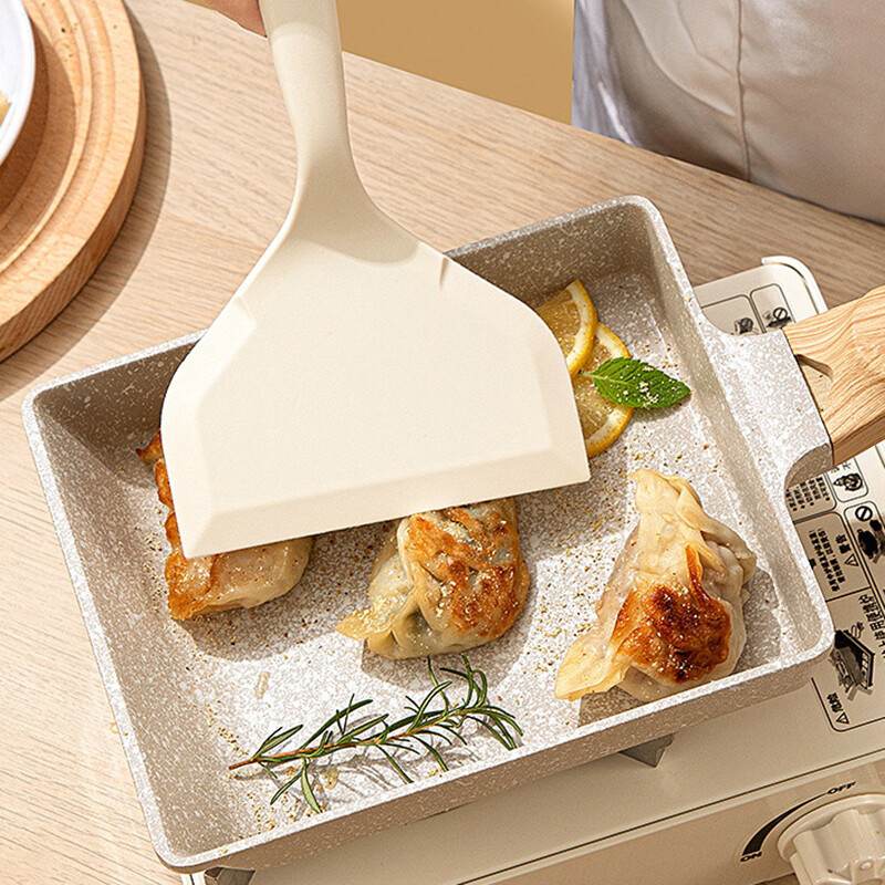 Kodumajapidamises kasutatav silikoonlabidas Jade keedulabidas Mittenakkuva spetsiaalne paks munakeedulabidas Silikoonist praepann