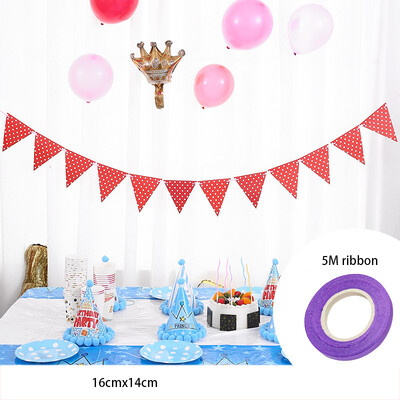 party dekoráció sármány ünnepi háromszög húzza zászló buli elrendezés transzparens baba születésnap hullám pont sármány színhely elrendezés