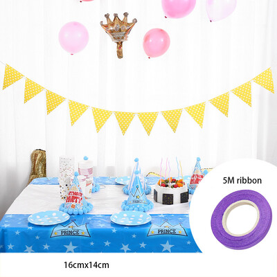 party dekoráció sármány ünnepi háromszög húzza zászló buli elrendezés transzparens baba születésnap hullám pont sármány színhely elrendezés