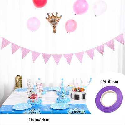 party dekoráció sármány ünnepi háromszög húzza zászló buli elrendezés transzparens baba születésnap hullám pont sármány színhely elrendezés