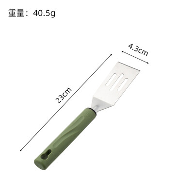 Roostevabast terasest metallist steigilabidas Põletusvastane käepide Küpsetamine Kala praadimine Labidas Teppanyaki Grillriistad Pizza Pannkoogi Kaabits