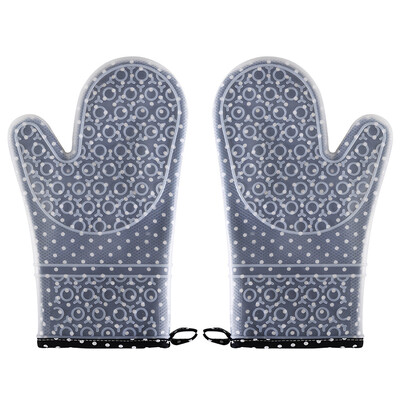 1-2 db kétrétegű sütőkesztyű vastag szilikon konyhai kesztyű csúszásmentes sütőedénytartó hőálló sütés főzéshez BBQ kesztyű